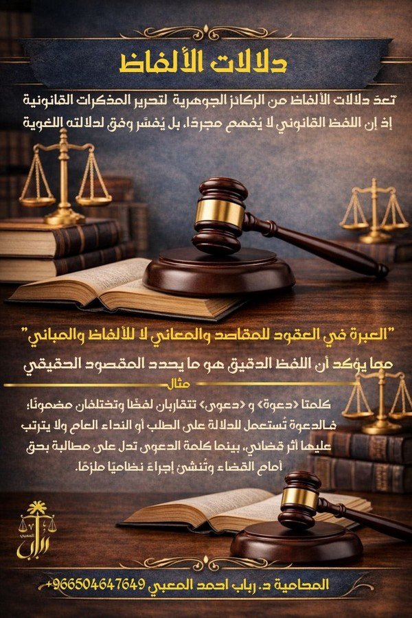 أثر دلالات الألفاظ .. بقلم المحامية د. رباب احمد المعبي