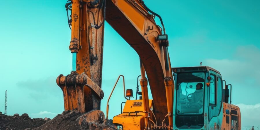 a construction heavy bulldozer in the field royalty free photos, in the style of dark orange and teal, mbole art, 8k, womancore, curved mirrors, high quality, 21st century --ar 75:112 --v 6 Job ID: 2ee26c36-f74c-4a4c-a47a-dd61d6e89a63 تأجير معدات ثقيلة الباحة - باب رزق ثقيل
