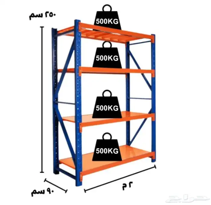 رفوف تخزين حديد
