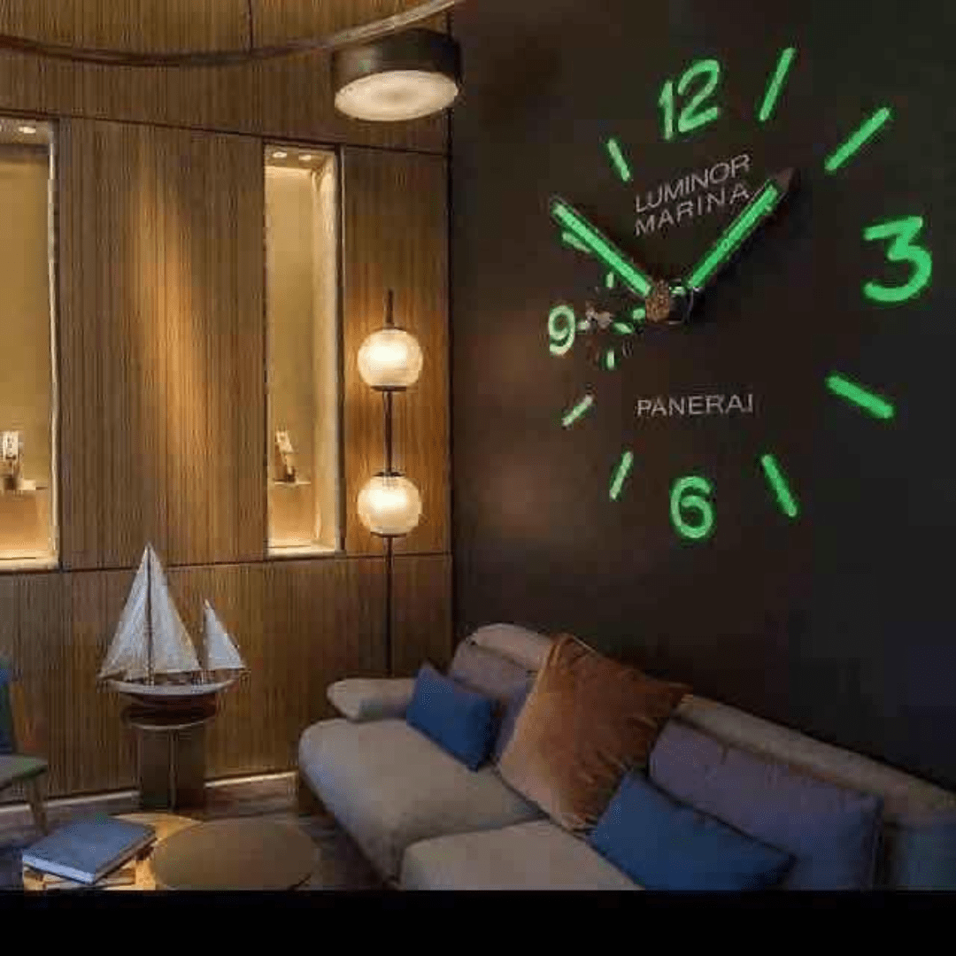 ساعة حائط جداريه 3D ثلاثية الأبعاد – تصميم جذاب وحجم كبير مع خيارات ألوان متعددة