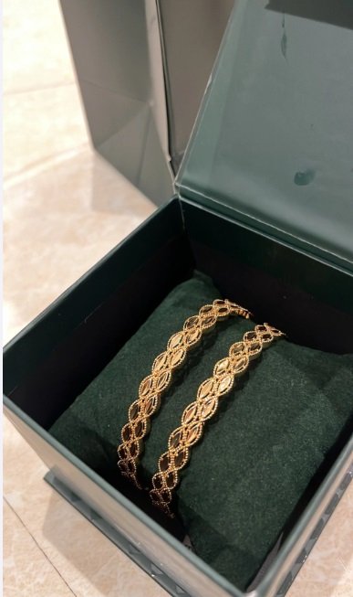 بناجر 2 مطليه ذهب جديده