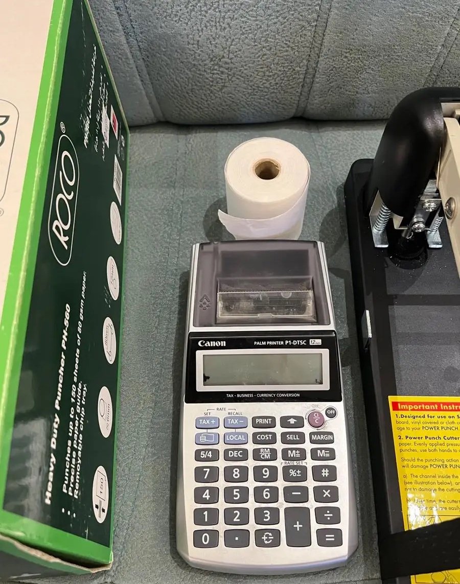 لوازم مكتبيه الكترونيه للمطاعم او الاغراض الشخصيه