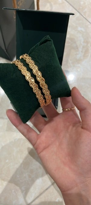 بناجر 2 مطليه ذهب جديده