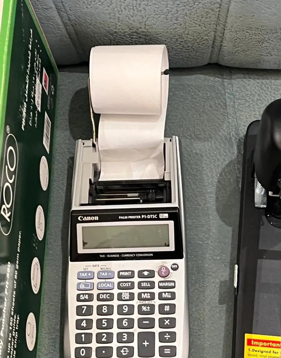 لوازم مكتبيه الكترونيه للمطاعم او الاغراض الشخصيه