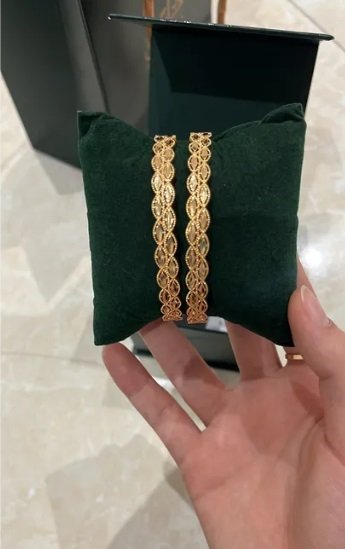 بناجر 2 مطليه ذهب جديده