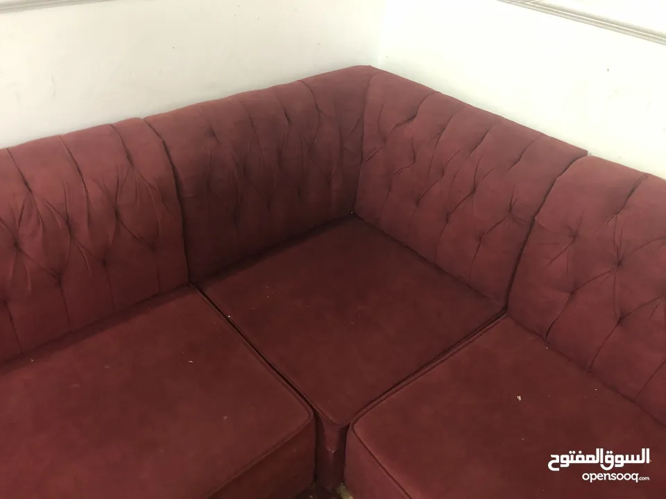 كنب باطرما 4 قطع مع زاويتين المجموع 6