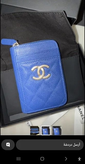 محفظة شانيل اصلية جديدة