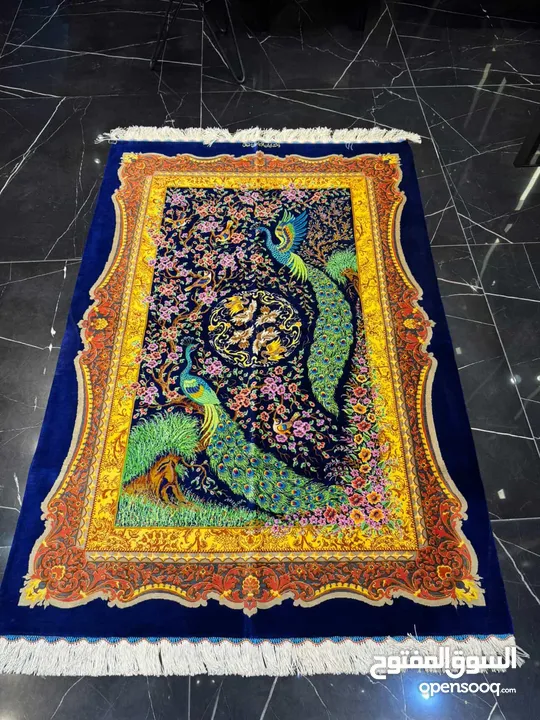 سجادة إيرانية فاخرة مصنوعة يدويًا