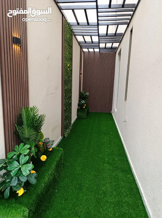 تنسيق حدائق منزليه وملاعب الكرة