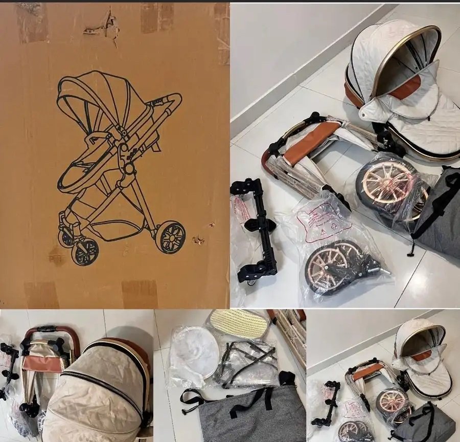 عربة أطفال فخمة
