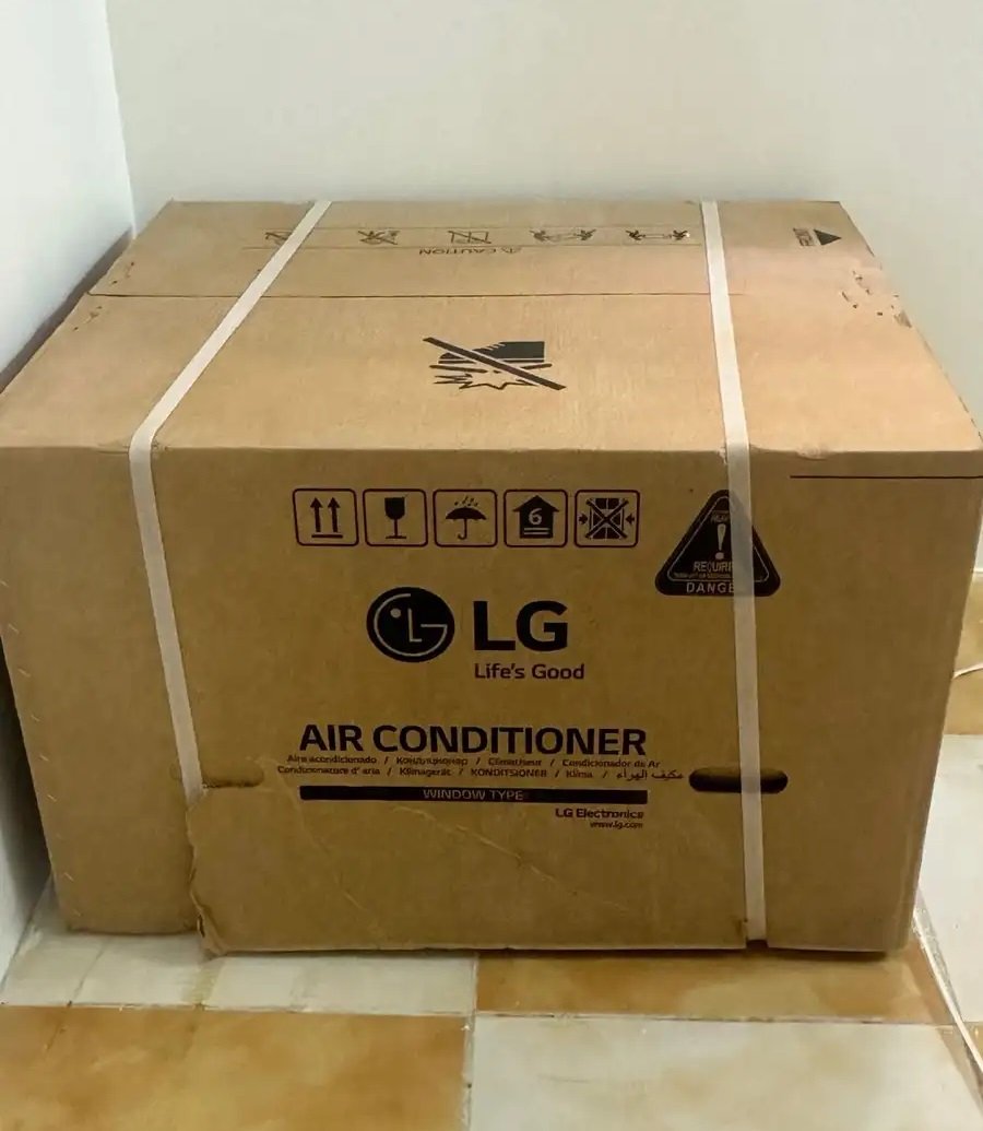 تكييف ال جي شباك 18 بارد وساخن بالكرتونه