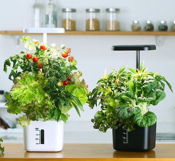 جهاز زراعة منزلي ذكي صغير بتقنية هايدروبونيك (خصم 35% + ضمان على الجهاز + هدية بذور مجانية)