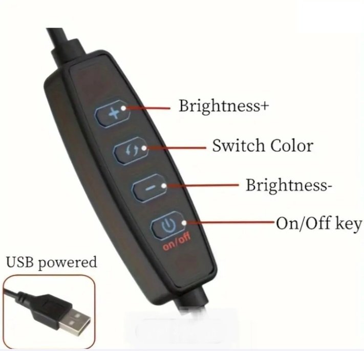 مصباح طاولة ليد عصري بمفتاح تحكم اشكال مختلفه