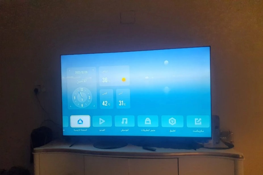 شاشة سمارت 75 بوصه تدعم يوتيوب ونيت فلكس وضوح الصوت وعالي