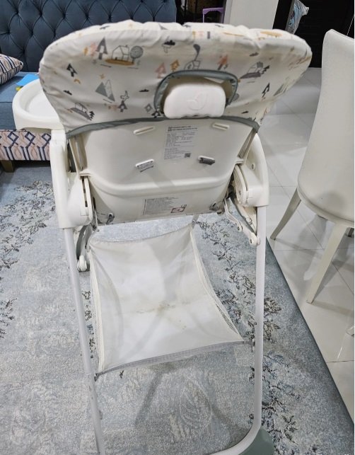 For RUSH SALE – (Used) Folding Baby High Chair (Joie brand), White, sturdy, good as new