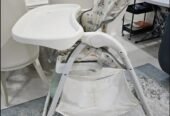 For RUSH SALE – (Used) Folding Baby High Chair (Joie brand), White, sturdy, good as new