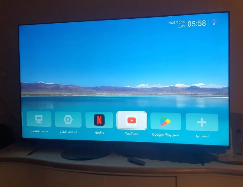شاشة سمارت 75 بوصه تدعم يوتيوب ونيت فلكس وضوح الصوت وعالي