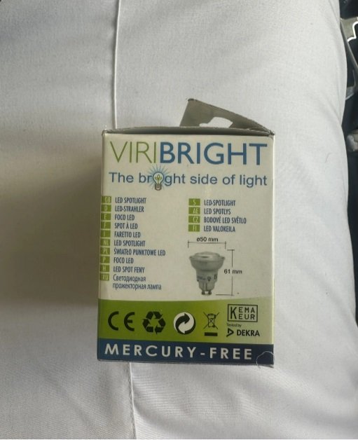 Gu10 lamp 4.5watt dimable warm white