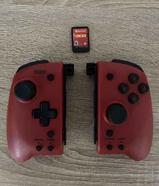 Volcano red hori splitpad pro with nba 2k22