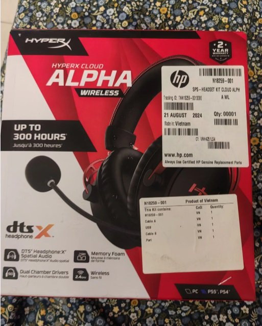 سماعات هايبر اكس كلاود الفا لاسلكي جديده لم يفتح كرتونها