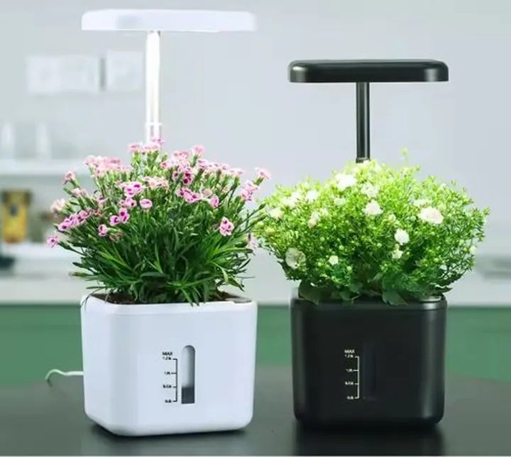 جهاز زراعة منزلي ذكي صغير بتقنية هايدروبونيك (خصم 35% + ضمان على الجهاز + هدية بذور مجانية)