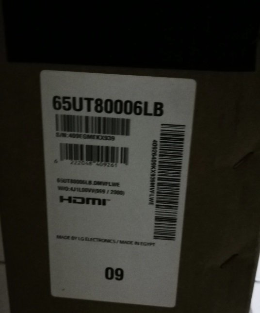 شاشه LG سمارت 4K مقاس شاشه 65