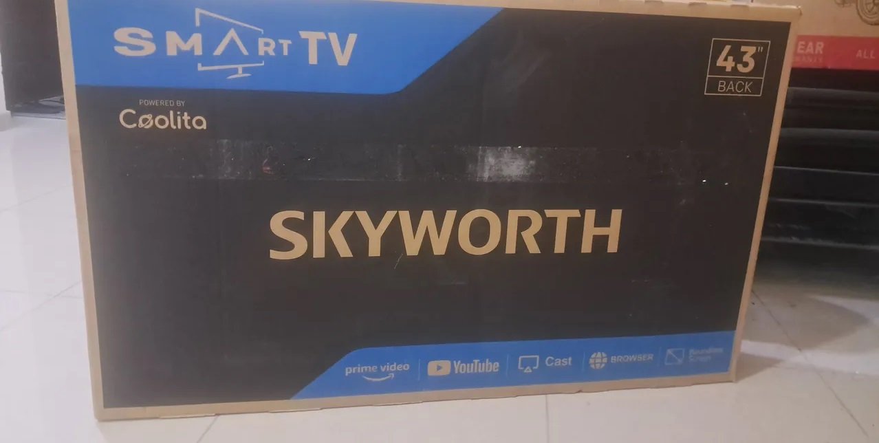 skyworth 43 inch smart tv used only 6 months