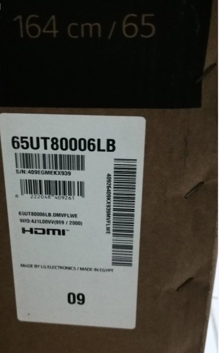 شاشه LG سمارت 4K مقاس شاشه 65