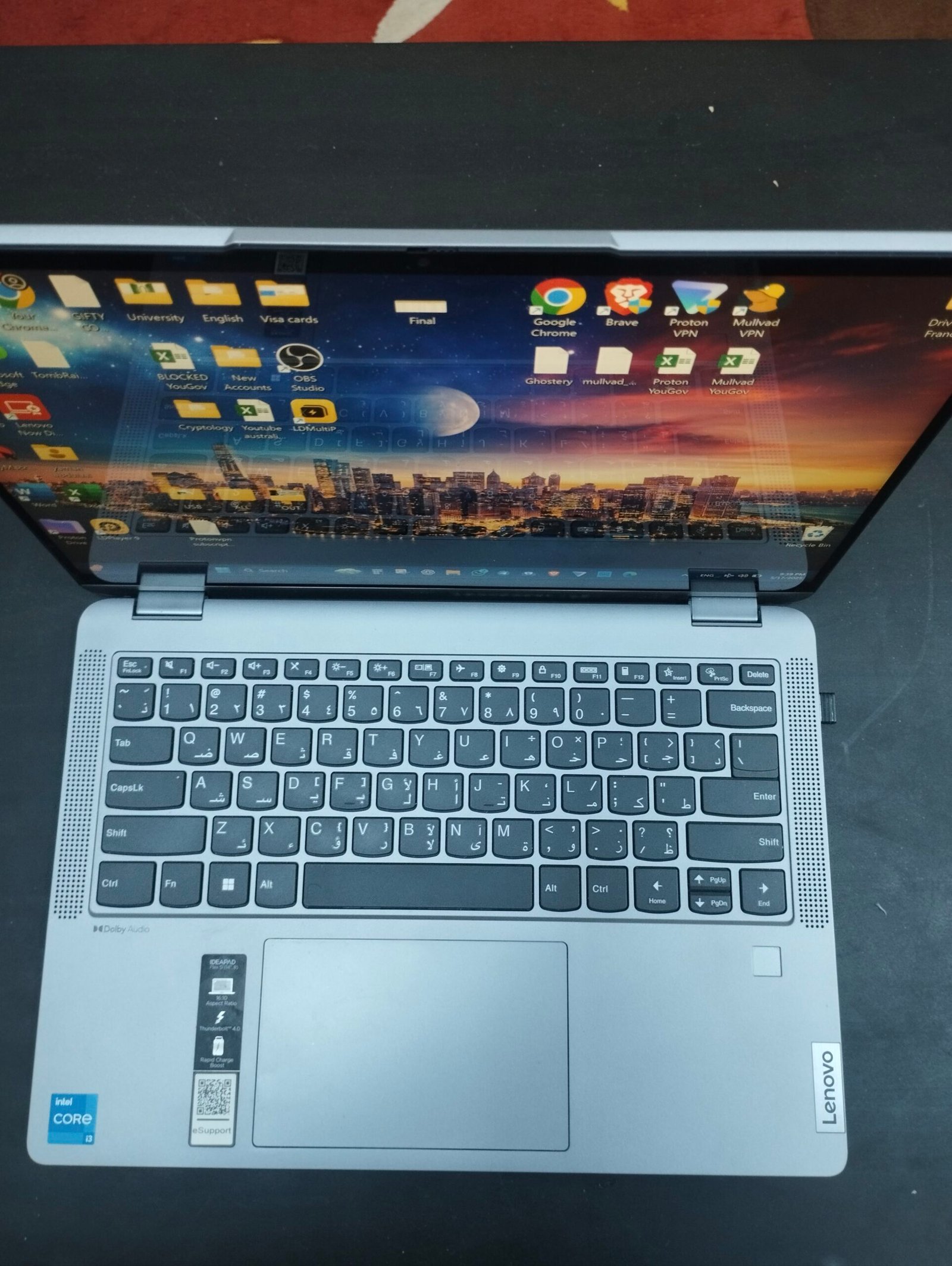 لابتوب لمس وبصمة متحول 2 في 1