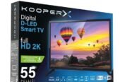 شاشة تلفزيون سمارت 4K بحجم 55 بوصة كوبيركس نظام أندرويد