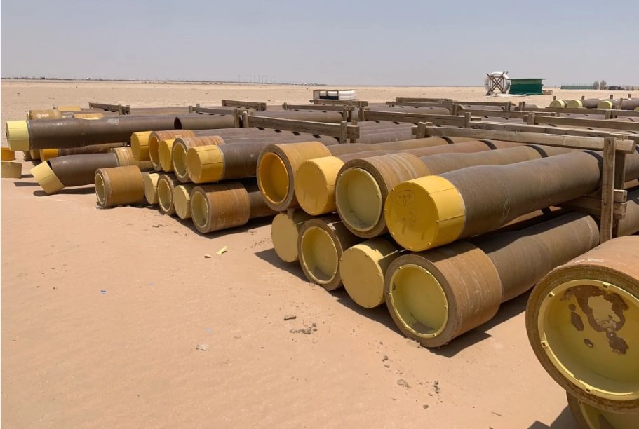 بيبات فيبر جلاس كامله و شبه جديده مواصفات أرامكو