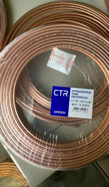 مواصير نحاس صغير وكبير مكيف 1.5طن 15متر للفة