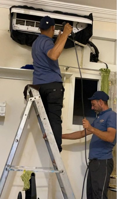 العالميه لتنظيف المكيفات الاسبلت والشباك مع الضمان و التشييك على الفريون للاسبلت