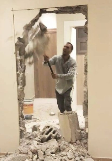 مقاول هدم وتكسير وتشطيب