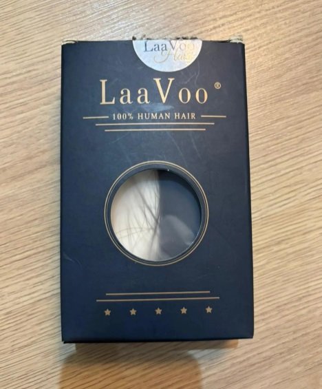 وصلات شعر طبيعية 100% من براند LaaVoo البريطانية 50 جرام