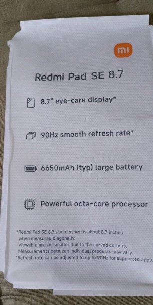 شاومي ريدمي باد 8.7 redmi pad se