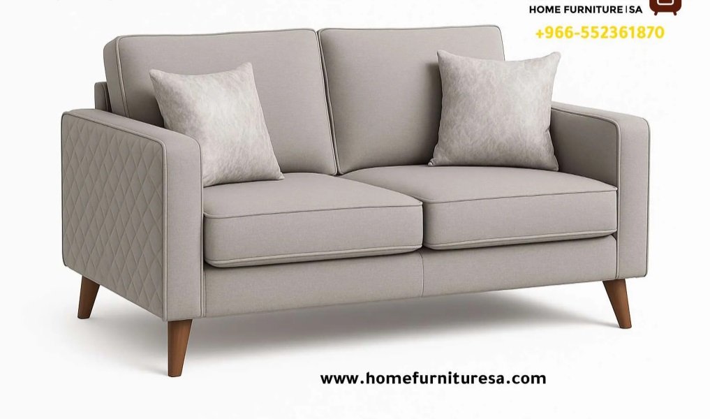 طقم كنب روما 3+3+1 – كنب رمادي فاخر لمنازل الرياض