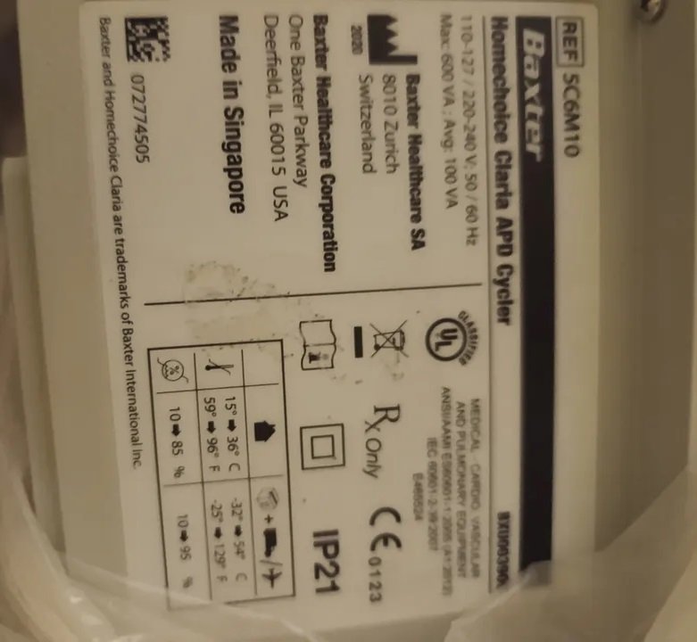 للبيع جهاز غسيل كلى جديد