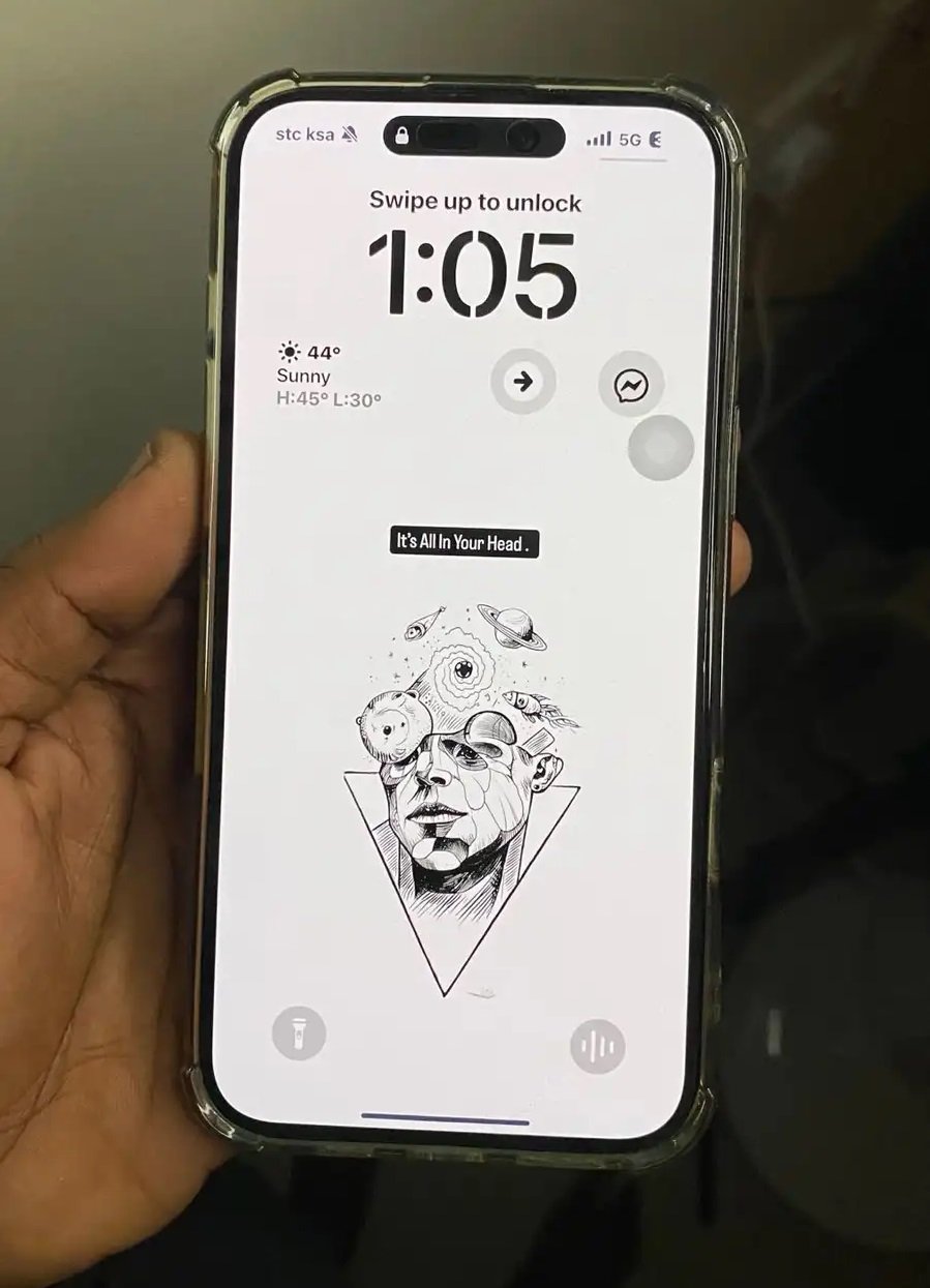 جوال ايفون 16 بلس 128 قيقا مستعمل شهر فقط مع حماية لينك