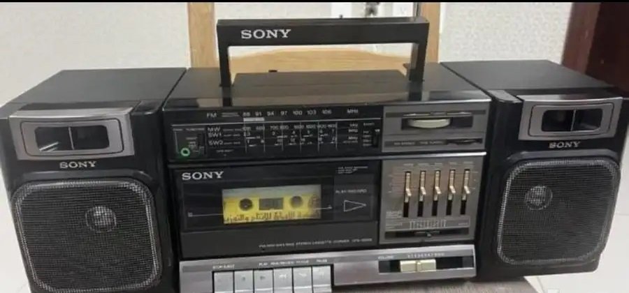 مسجل كاسيت وراديو سوني