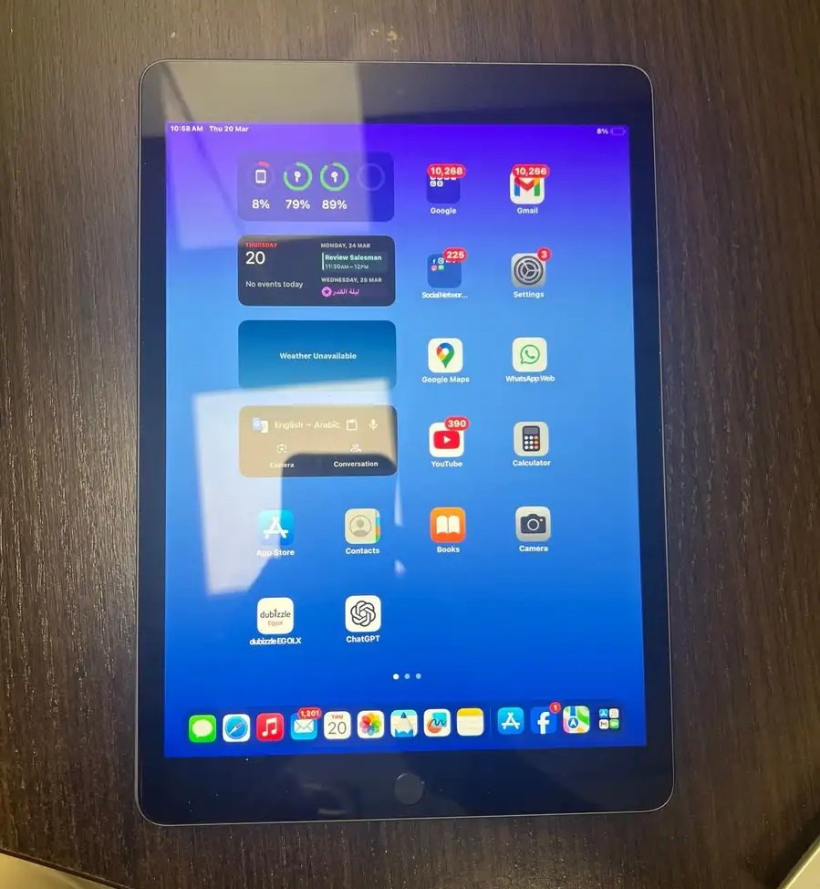 ايباد الجيل التاسع استخدام بسيط جدا wifi only 265GB