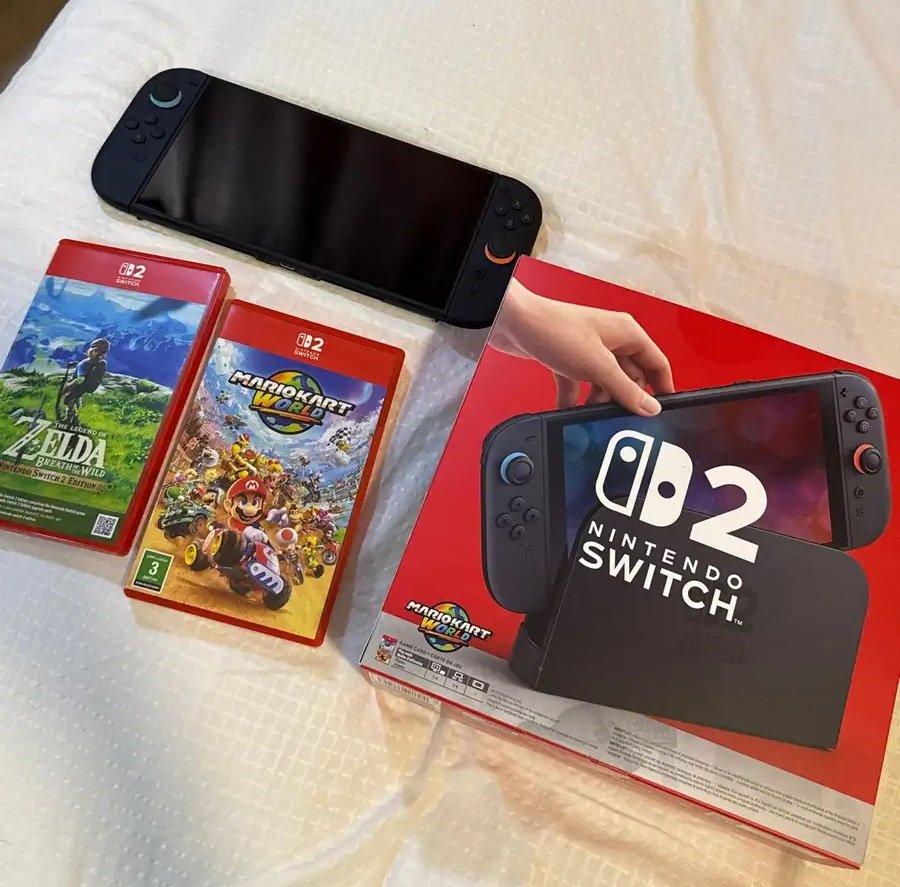 نينتيندو سويتش 2 للبيع مع لعبتين