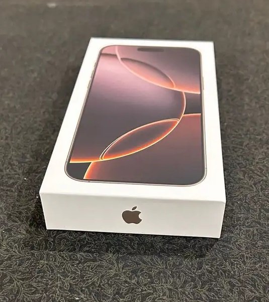 آيفون 16 برو ماكس جديد سعة 512 اللون تيتانيوم صحراوي