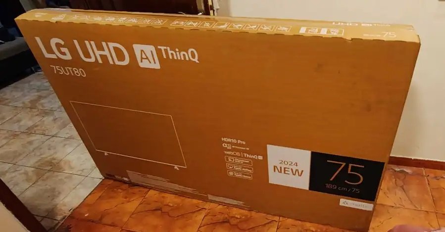 شاشة ال جي 75 بوصة 4K جديدة