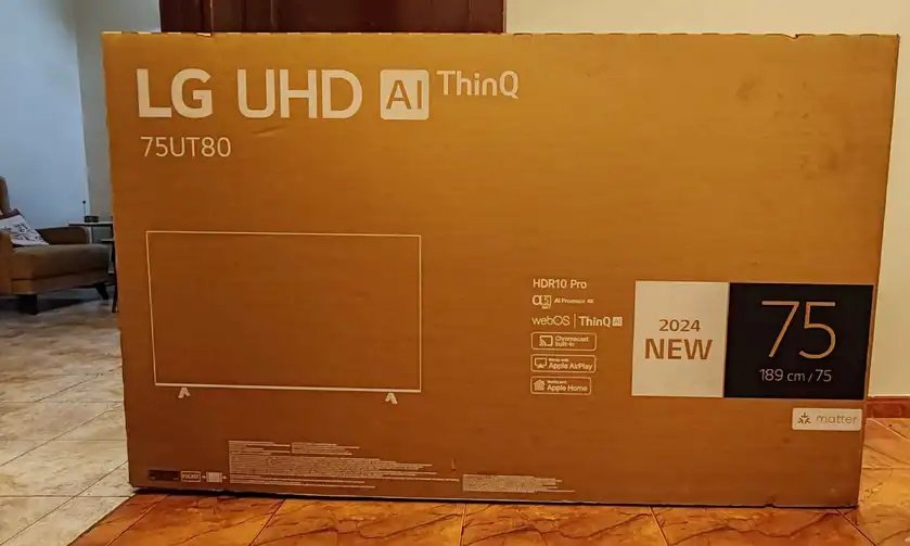 شاشة ال جي 75 بوصة 4K جديدة