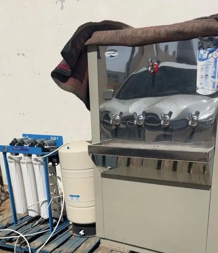 برادة ماء وفلتر ودبه نظيفه جدا