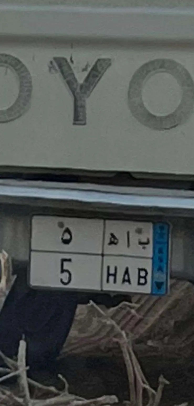 لوحة سيارة نقل خاص مميزة جدا