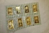 سبائك ذهب عدد 8سبائك كل سبيكة 10 جرام عيار 24