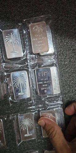 سبائك فضه عيار 999سويسري وسعودي واماراتي اونصه وبالكيلو