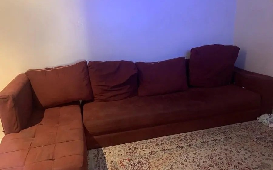 كنب حرف يو لا يوجد فيه كسر يحتاج تنجيد